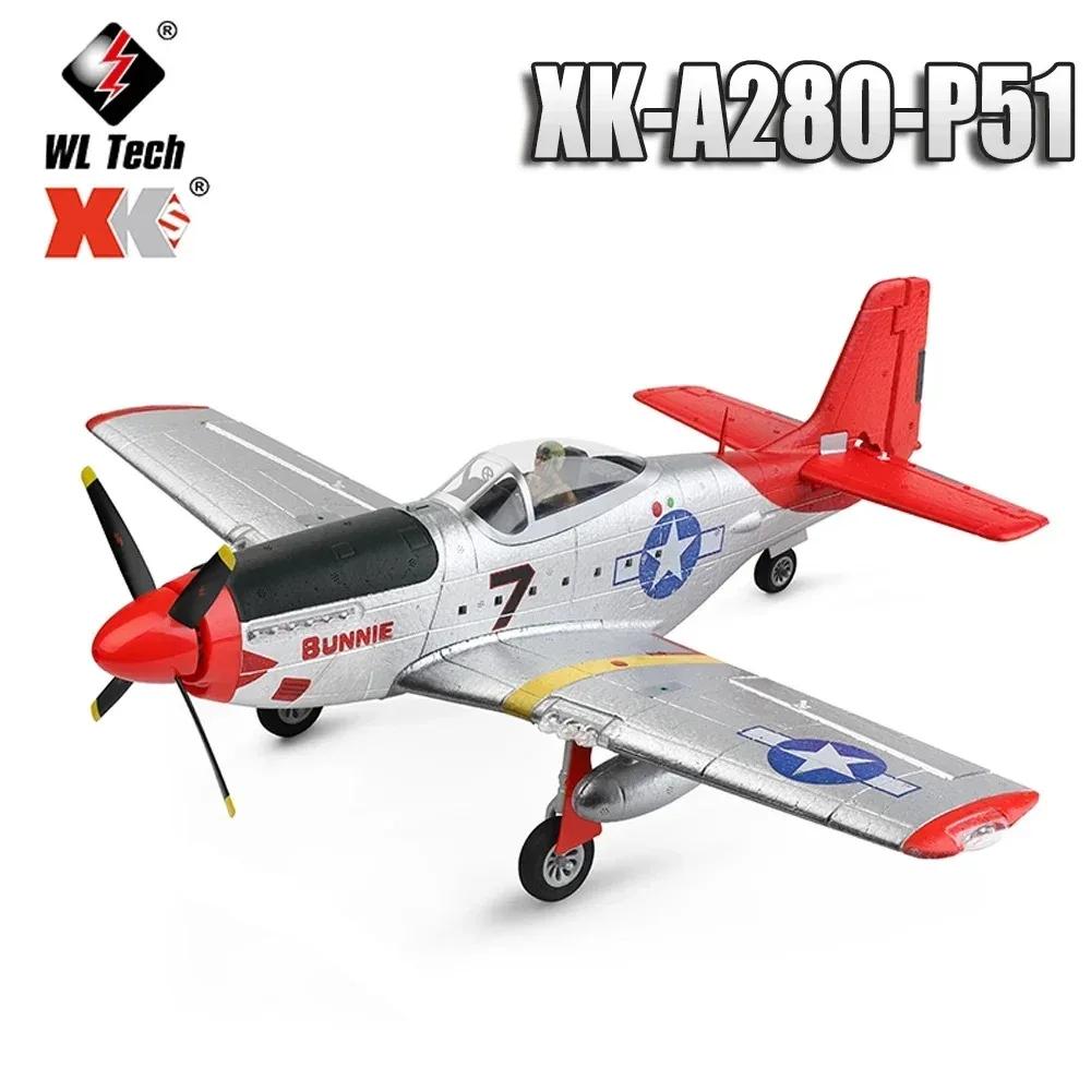 XK-A280 P51 RC   , 3D 6G , 2.4GHz, 3 ä 귯ø RC װ, ̿ 